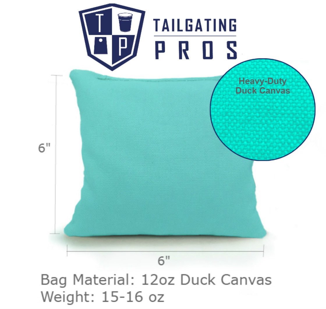 Tailgating Pros Cornhole Board Set w/Bean Bags and Carrying Case - 4'x2' Corn Hole Toss - Tournament and Lightweight Options - Optional LED Lights
