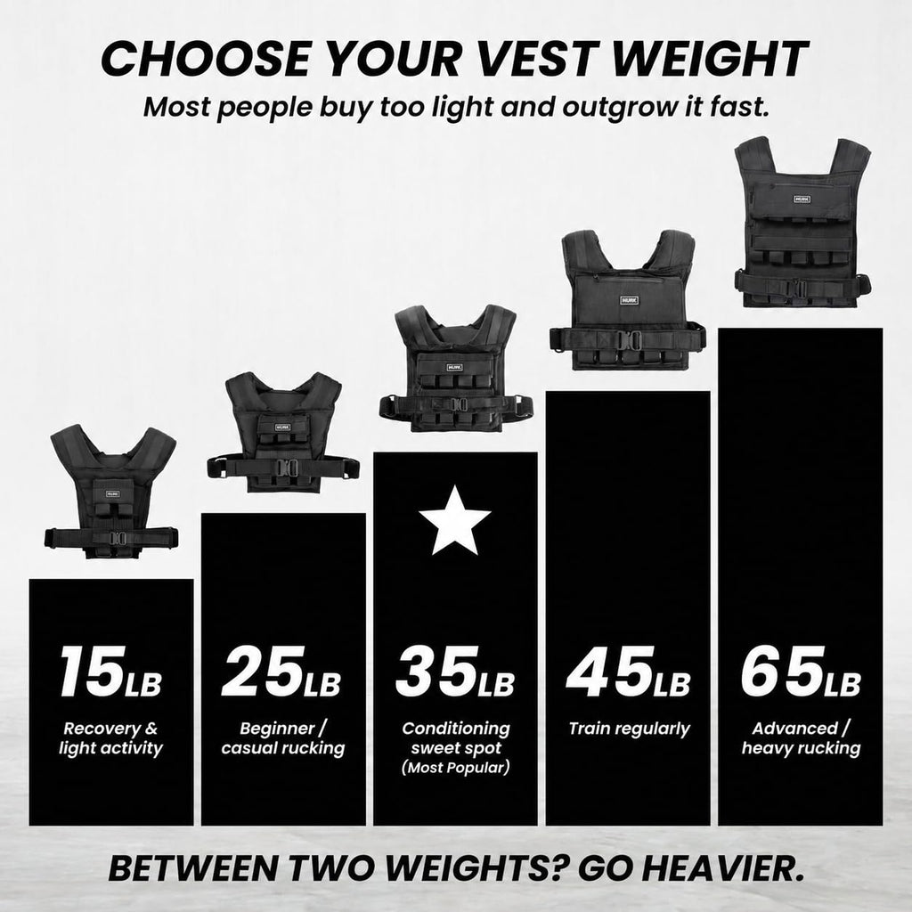 MVRK Weighted Vest Men 15lbs/25lbs/35lbs/45lbs/65lbs/100lbs – No-Bounce Adjusable Heavy Duty Rucking & Strength Training Vest with Removable Iron Weights for Calisthenics, HIIT, Hydrox
