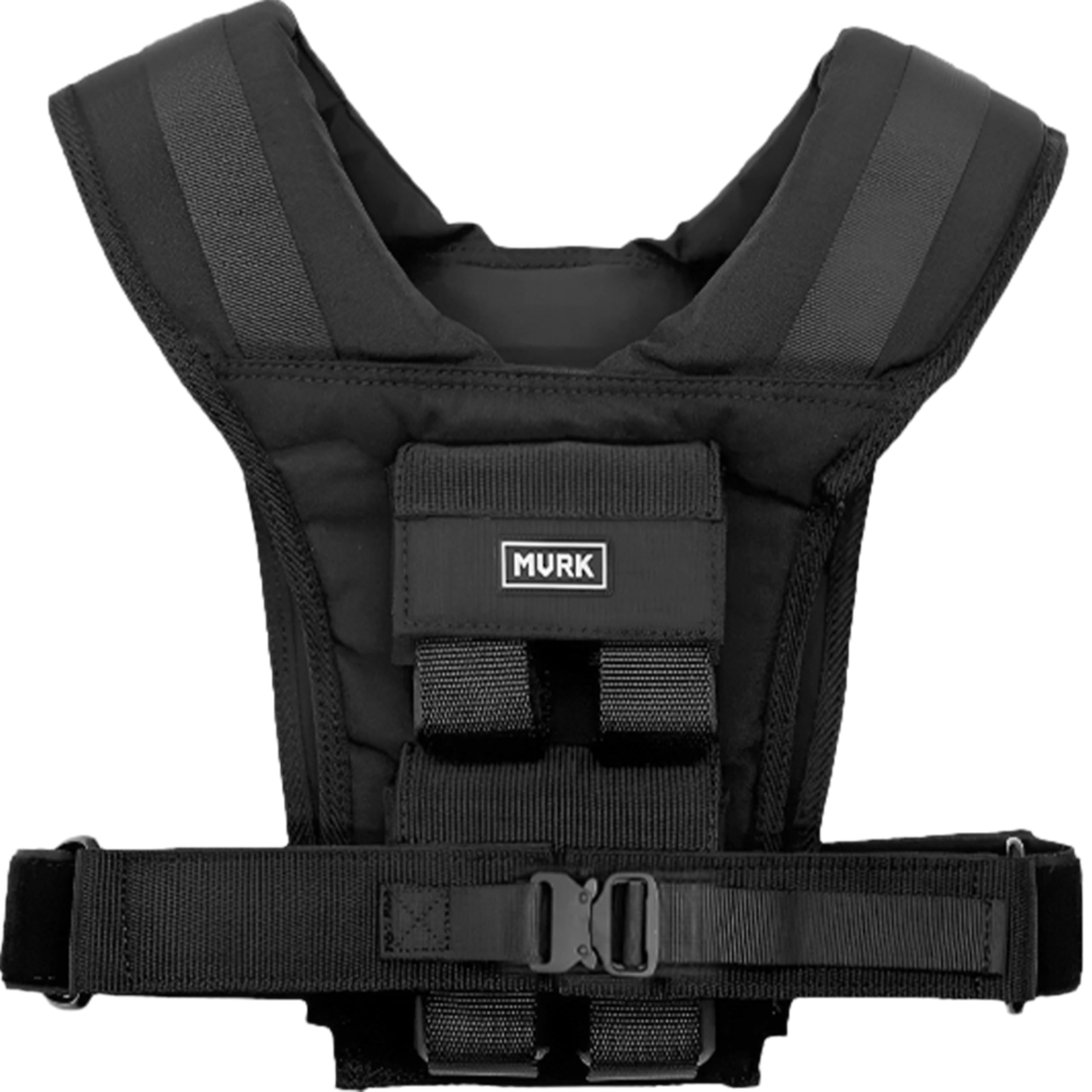 MVRK Weighted Vest Men 15lbs/25lbs/35lbs/45lbs/65lbs/100lbs – No-Bounce Adjusable Heavy Duty Rucking & Strength Training Vest with Removable Iron Weights for Calisthenics, HIIT, Hydrox