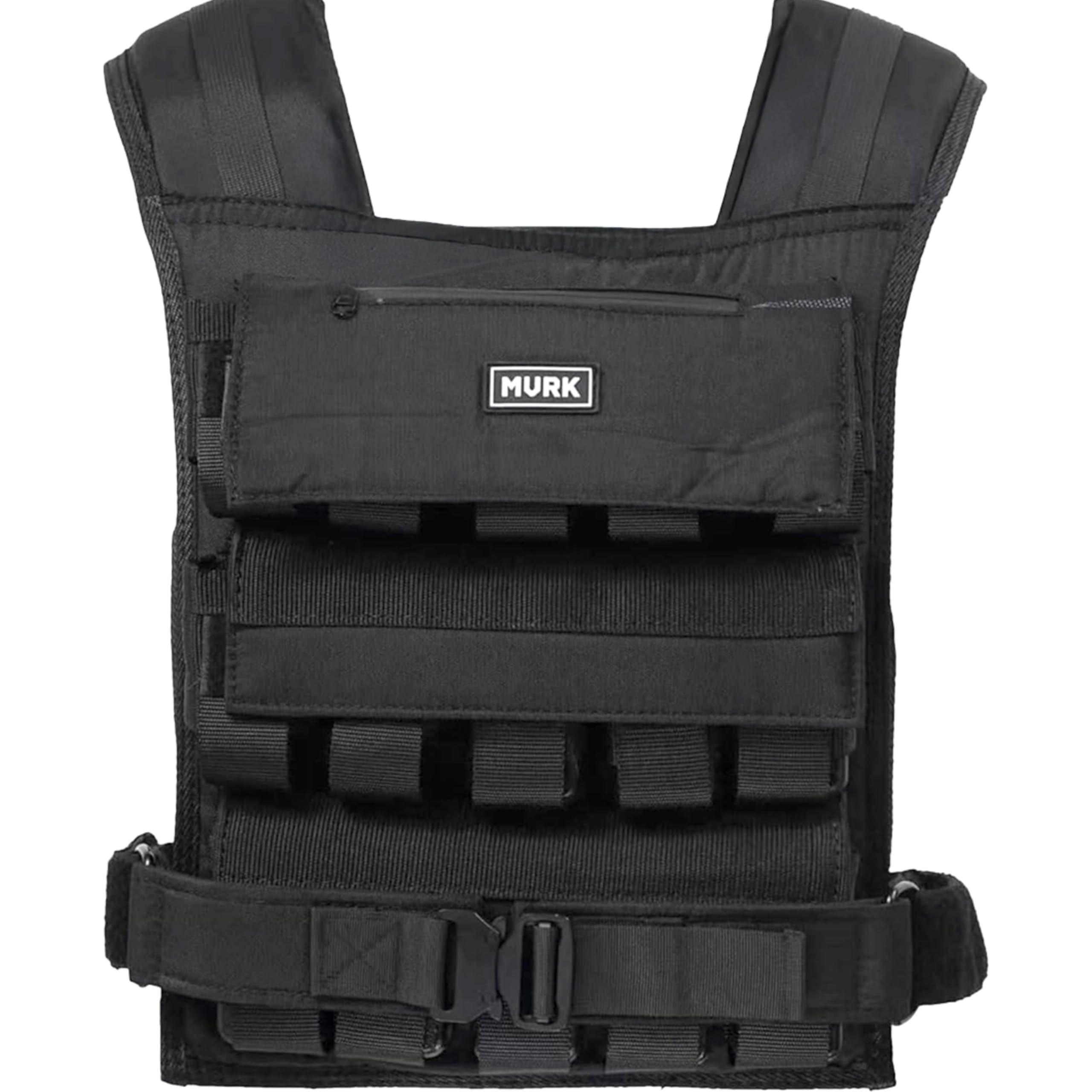 MVRK Weighted Vest Men 15lbs/25lbs/35lbs/45lbs/65lbs/100lbs – No-Bounce Adjusable Heavy Duty Rucking & Strength Training Vest with Removable Iron Weights for Calisthenics, HIIT, Hydrox