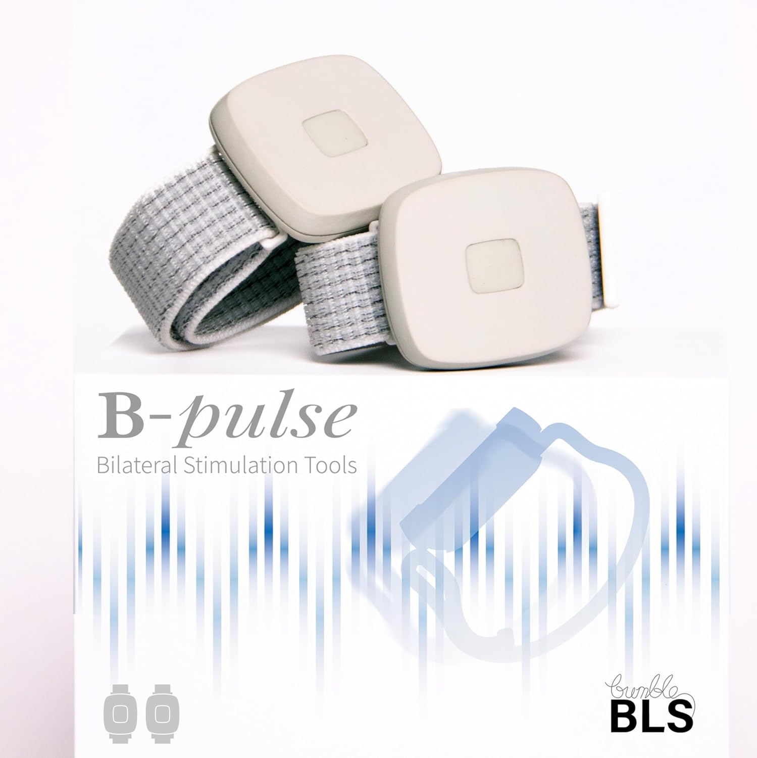 Bilateral Stimulation Tool, Dual Vibration Units with Adjustable Straps, EMDR Therapy Device for Children and Adults