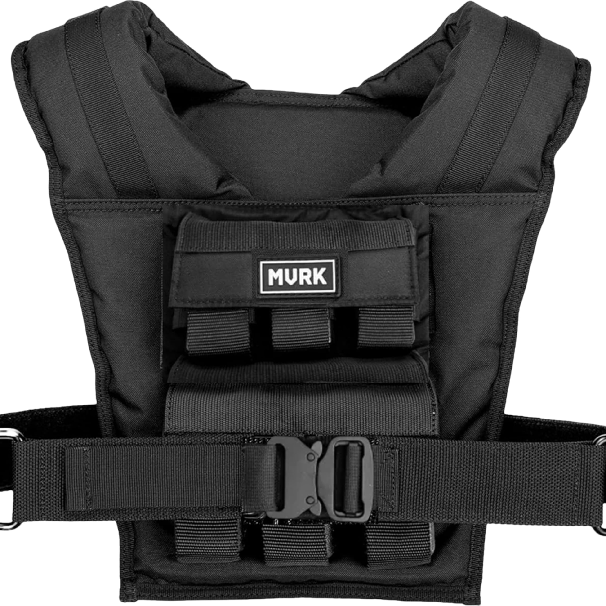 MVRK Weighted Vest Men 15lbs/25lbs/35lbs/45lbs/65lbs/100lbs – No-Bounce Adjusable Heavy Duty Rucking & Strength Training Vest with Removable Iron Weights for Calisthenics, HIIT, Hydrox