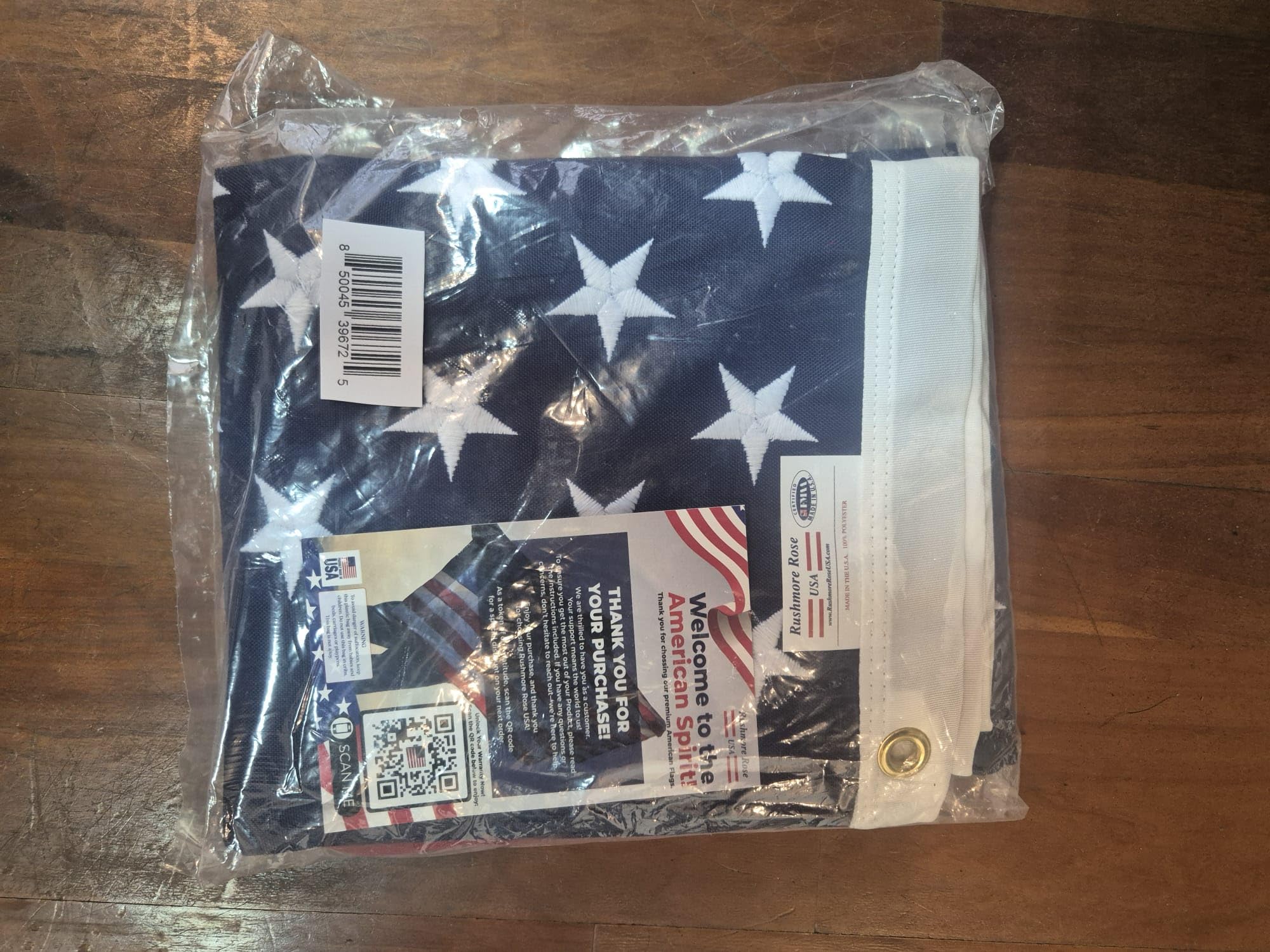 American Flag Made in USA | American Flags for Outside 3X5 | Premium US Flag 3X5 Heavy Duty Outdoor with Embroidered Stars and Sewn Stripes.