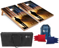 Tailgating Pros Cornhole Board Set w/Bean Bags and Carrying Case - 4'x2' Corn Hole Toss - Tournament and Lightweight Options - Optional LED Lights